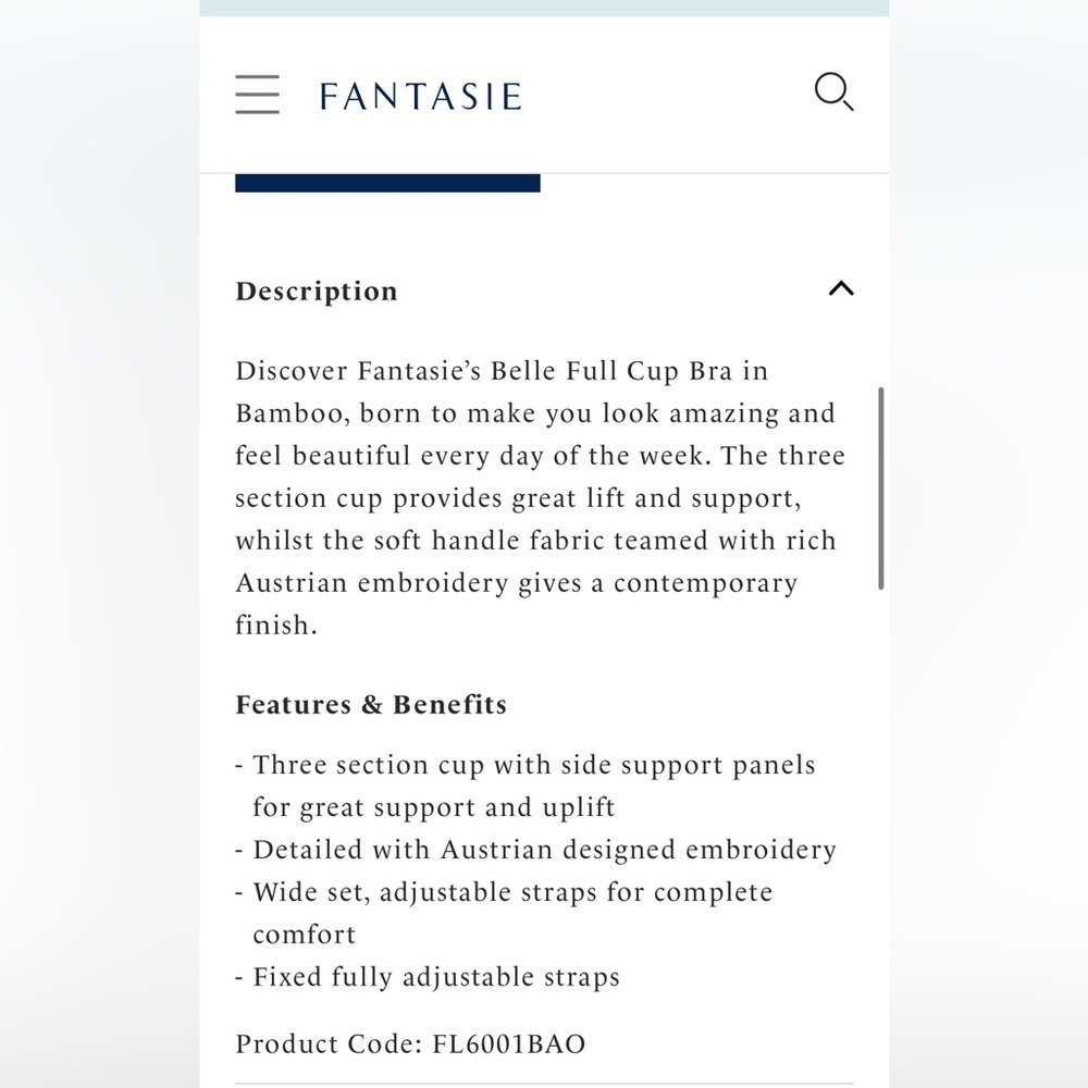 Fantasie Belle Full Cup Bra - Picture 11 of 11